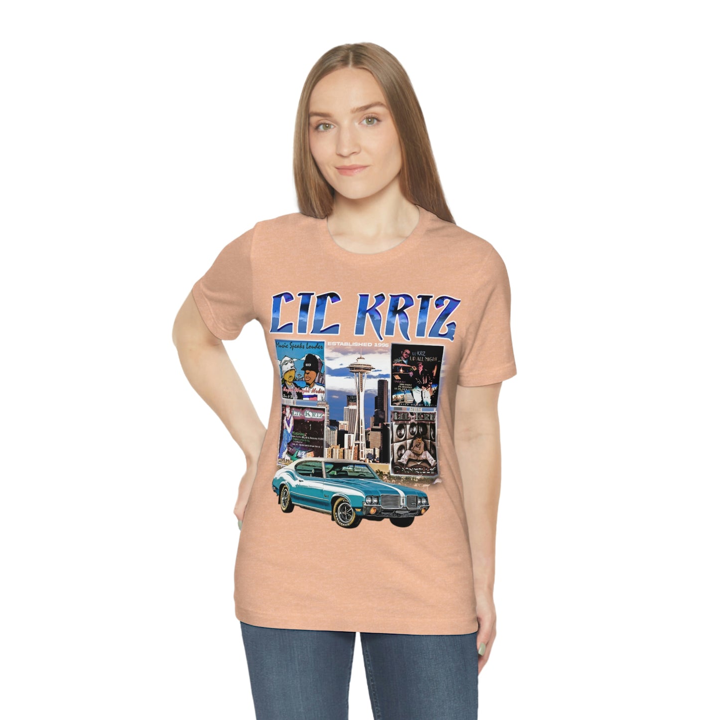 Lil Kriz 90's Style Image Unisex Jersey Short Sleeve Tee