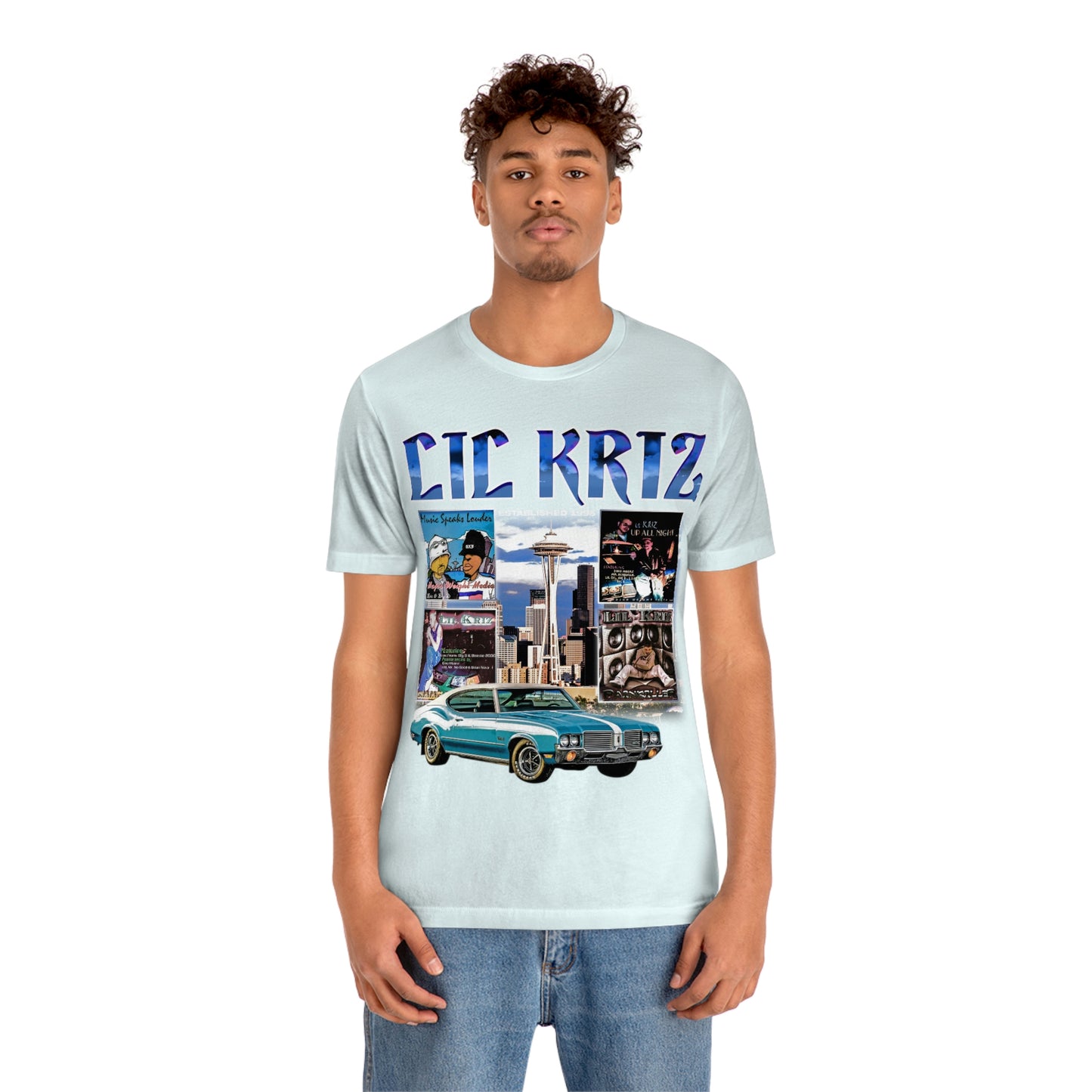 Lil Kriz 90's Style Image Unisex Jersey Short Sleeve Tee