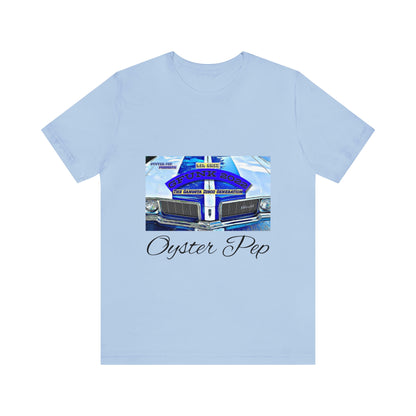 Oyster Pep Cutlass Grill The Gangster Disco Generation LP image Unisex Jersey Short Sleeve Tee