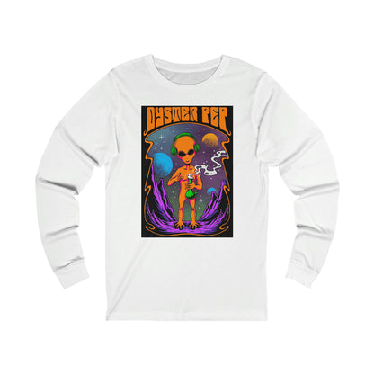 Oyster Pep Martian Smoking Blacklight style Logo Unisex Jersey Long Sleeve Tee