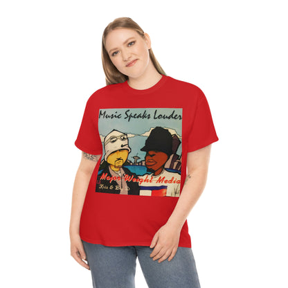 Major Weight Media Lil Kriz Music Speaks Louder Cover Art 1996 Unisex Heavy Cotton Tee