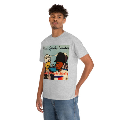 Major Weight Media Lil Kriz Music Speaks Louder Cover Art 1996 Unisex Heavy Cotton Tee