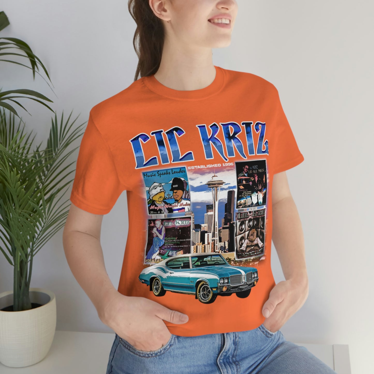 Lil Kriz 90's Style Image Unisex Jersey Short Sleeve Tee