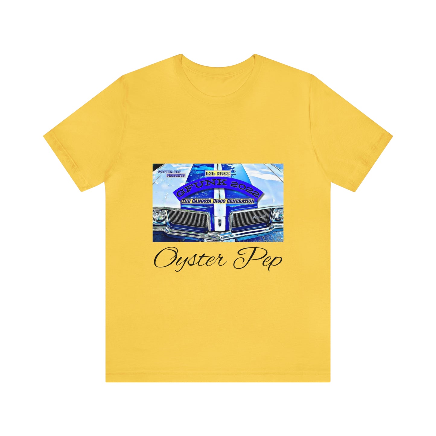 Oyster Pep Cutlass Grill The Gangster Disco Generation LP image Unisex Jersey Short Sleeve Tee