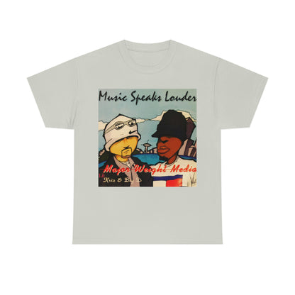 Major Weight Media Lil Kriz Music Speaks Louder Cover Art 1996 Unisex Heavy Cotton Tee