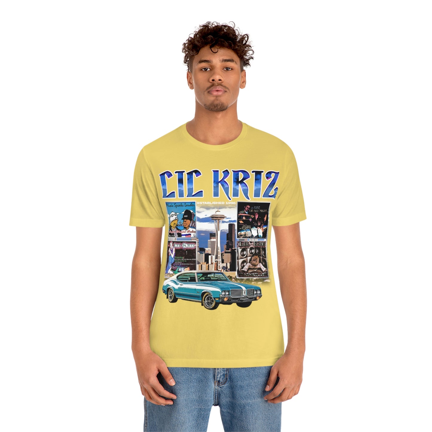 Lil Kriz 90's Style Image Unisex Jersey Short Sleeve Tee