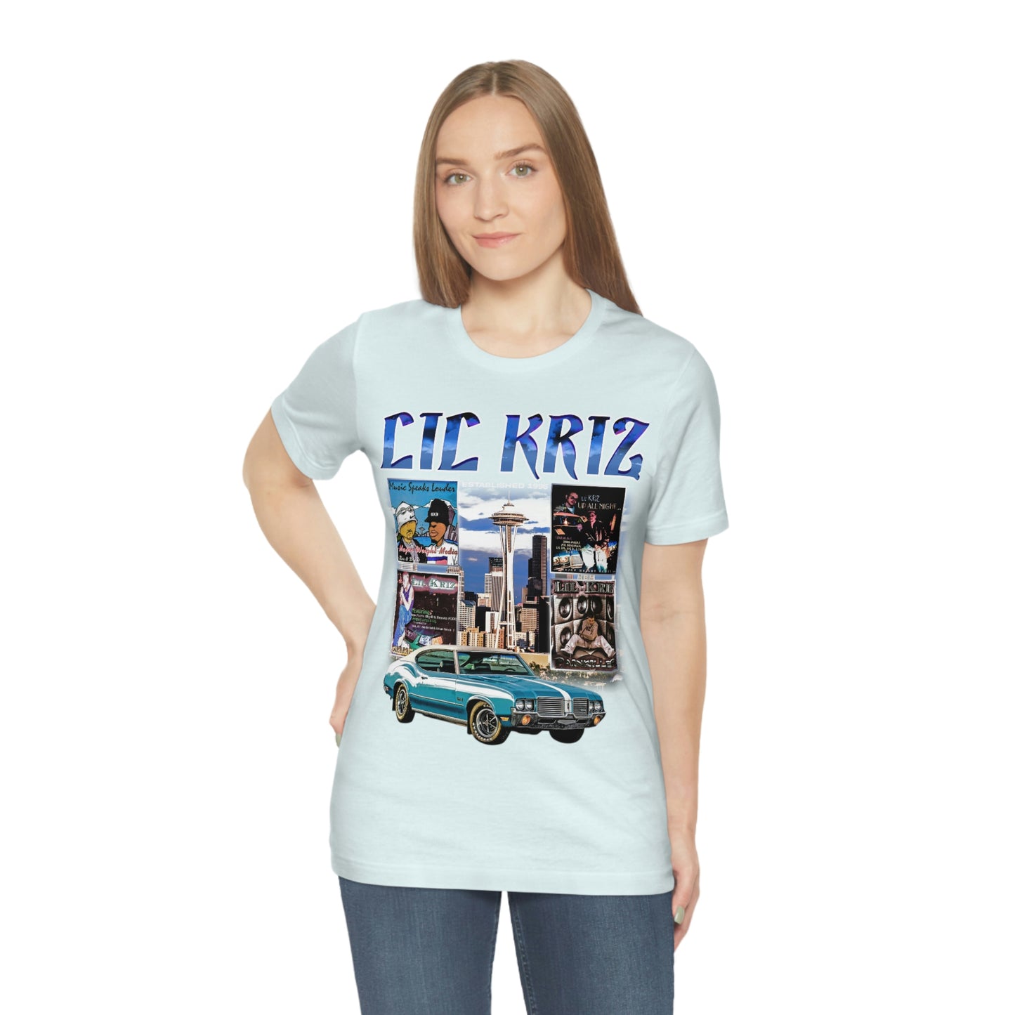 Lil Kriz 90's Style Image Unisex Jersey Short Sleeve Tee