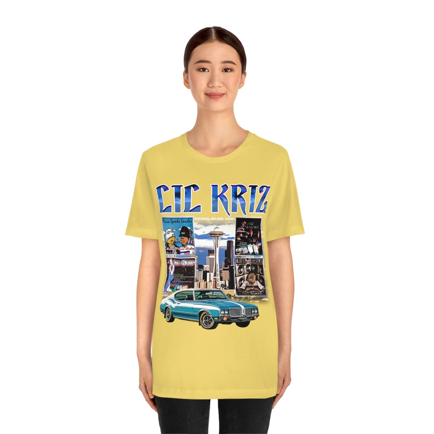 Lil Kriz 90's Style Image Unisex Jersey Short Sleeve Tee