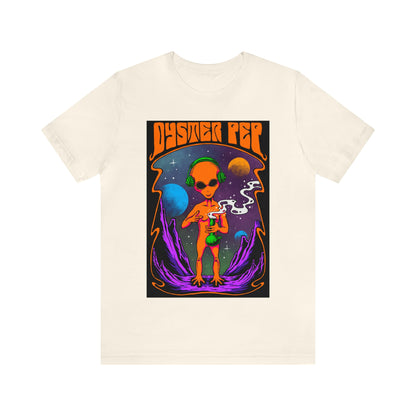 Oyster Pep Martian Smoking Black Light image Unisex Jersey Short Sleeve Tee