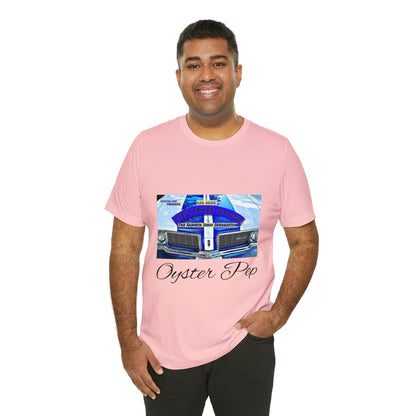 Oyster Pep Cutlass Grill The Gangster Disco Generation LP image Unisex Jersey Short Sleeve Tee