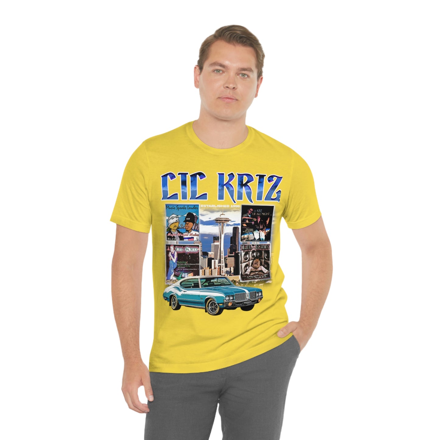 Lil Kriz 90's Style Image Unisex Jersey Short Sleeve Tee