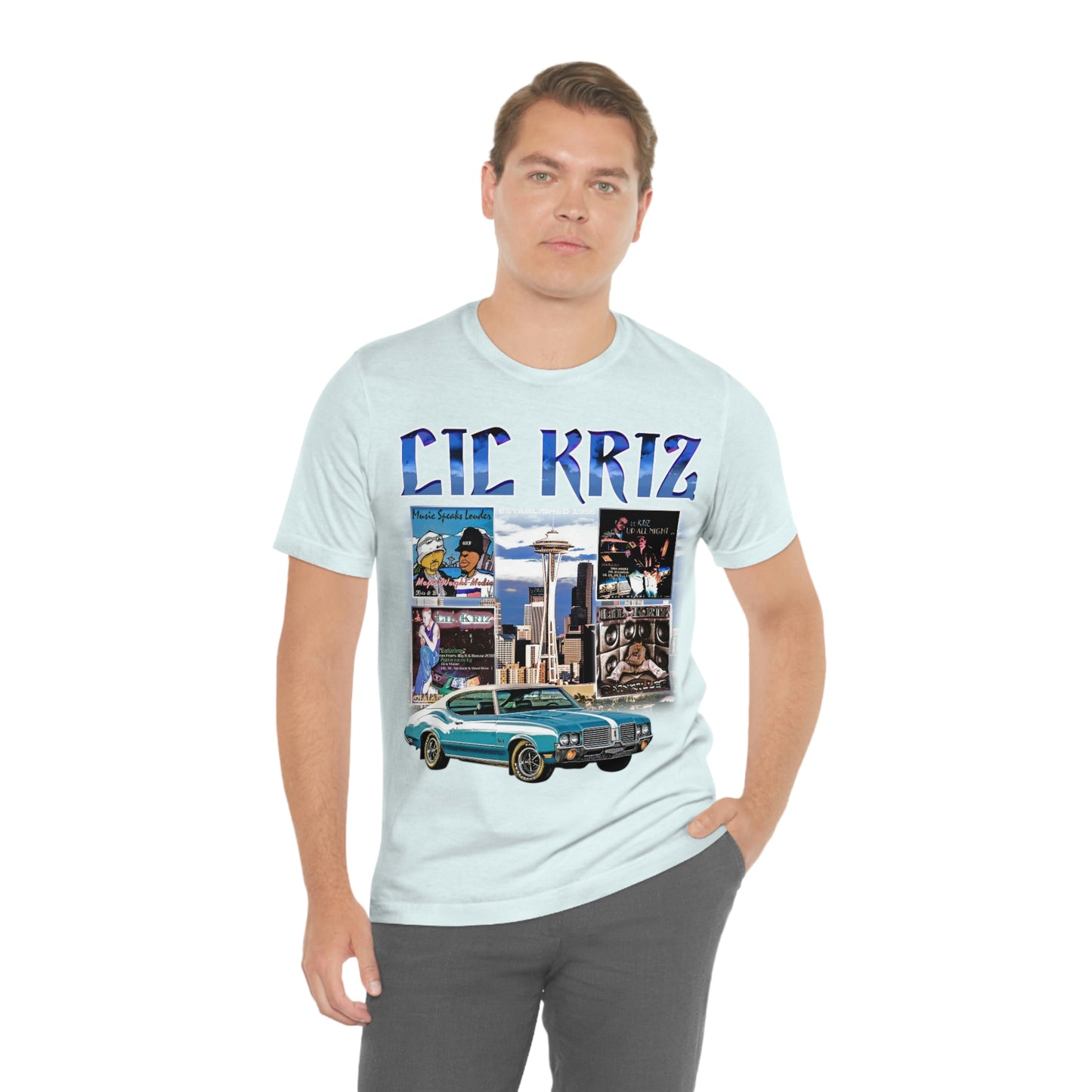 Lil Kriz 90's Style Image Unisex Jersey Short Sleeve Tee