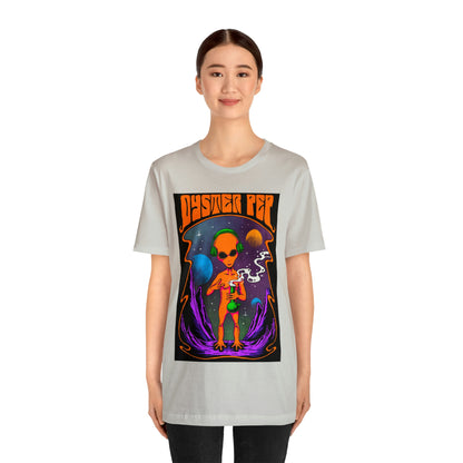 Oyster Pep Martian Smoking Black Light image Unisex Jersey Short Sleeve Tee