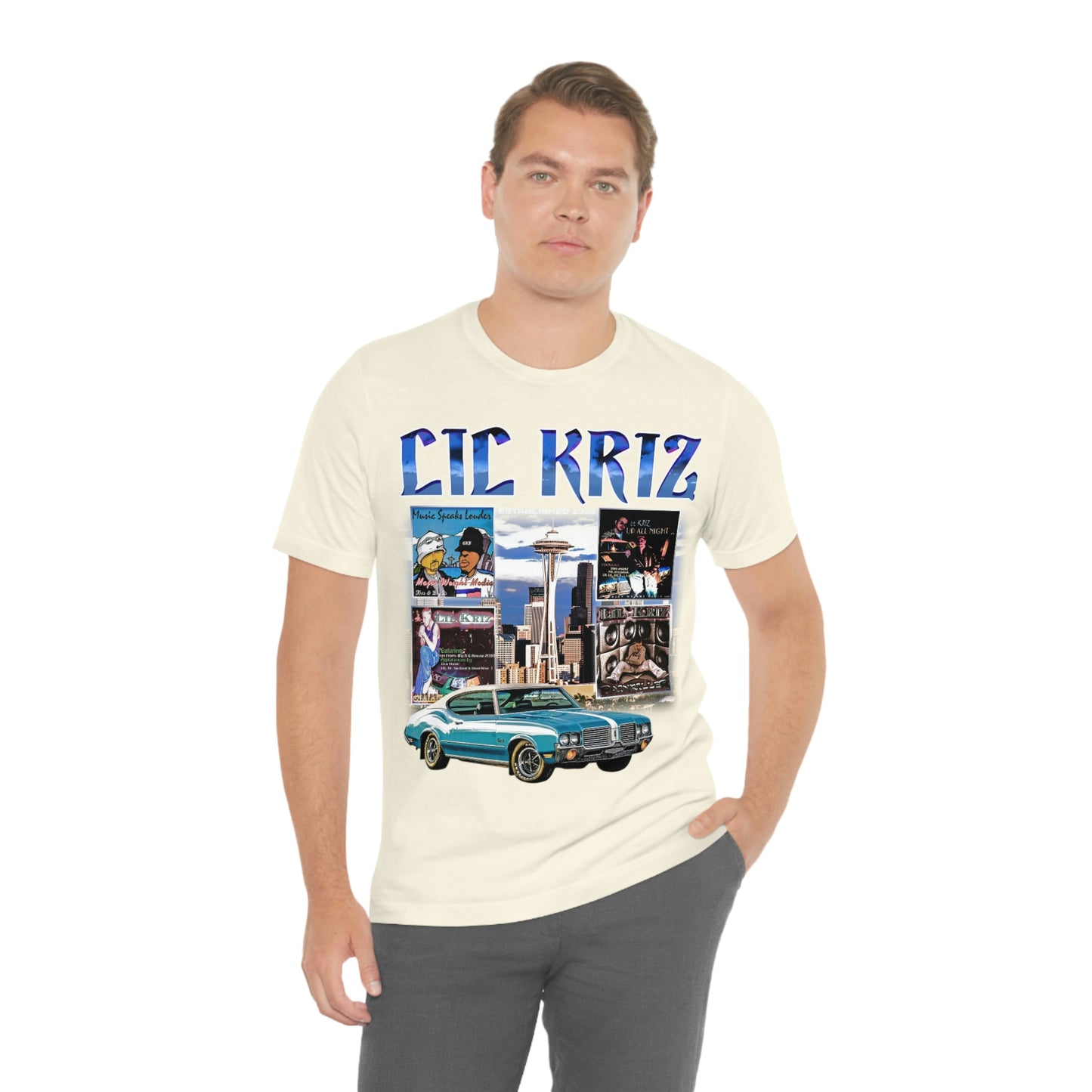 Lil Kriz 90's Style Image Unisex Jersey Short Sleeve Tee