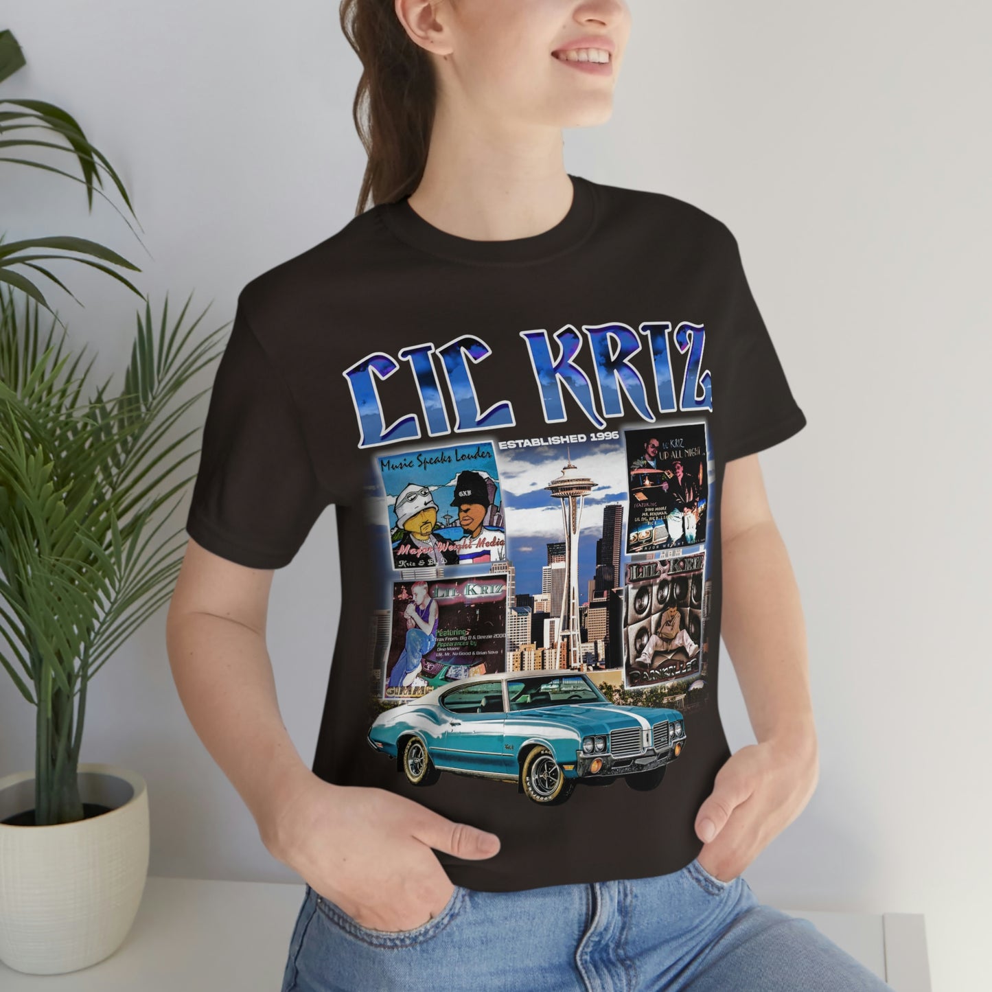 Lil Kriz 90's Style Image Unisex Jersey Short Sleeve Tee