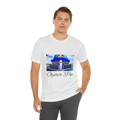 Oyster Pep Cutlass Grill The Gangster Disco Generation LP image Unisex Jersey Short Sleeve Tee