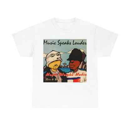 Major Weight Media Lil Kriz Music Speaks Louder Cover Art 1996 Unisex Heavy Cotton Tee